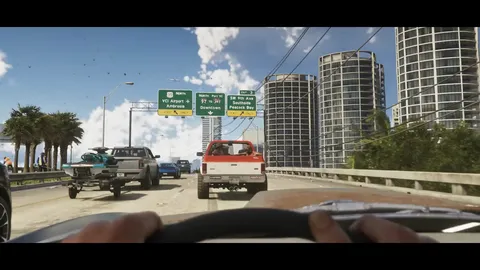 Downtown Vice City skyline